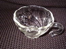 Hazel Atlas Colonial Swirl Shell Clear Punch Cup