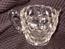 Jeannette Glass Cube Creamer