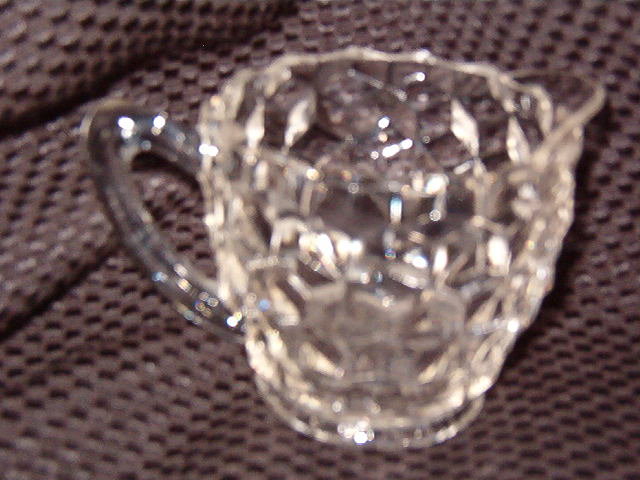 Jeannette Glass Cube Creamer