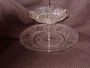 Indiana Glass Sandwich 2 Tiered Serving Tray