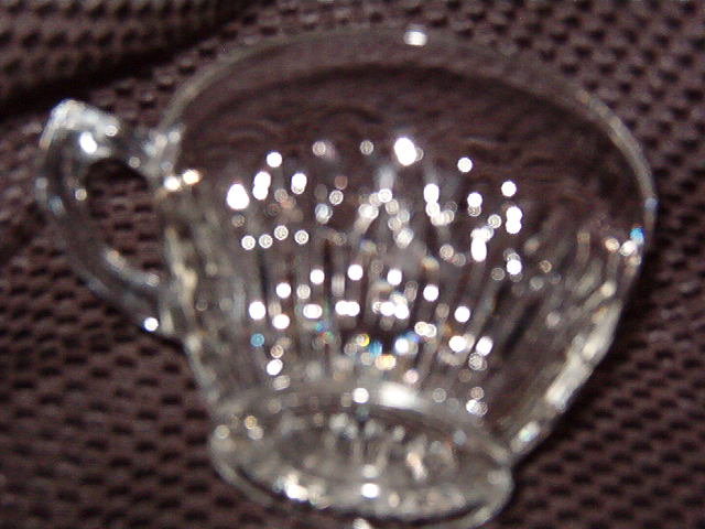 Jeannette Glass Co Anniversary Clear Cup & Saucer