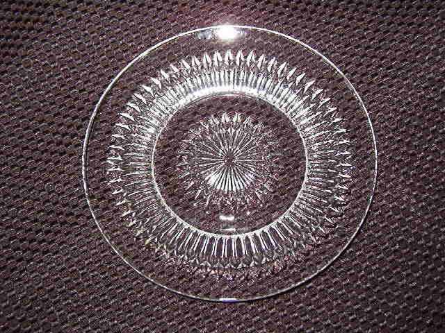 Jeannette Glass Anniversary Clear Bread & Butter Plate