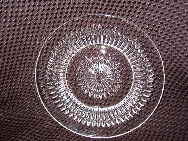 Jeannette Glass Anniversary Clear Bread & Butter Plate