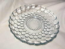 Anchor Hocking Bubble Blue Saucer