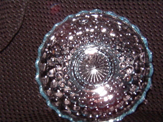 Anchor Hocking Bubble Blue Saucer