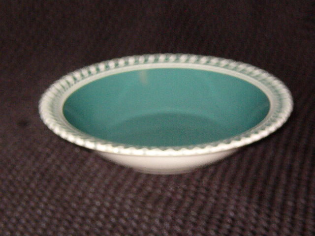 Harker Corinthian Teal Fruit Dessert Bowl