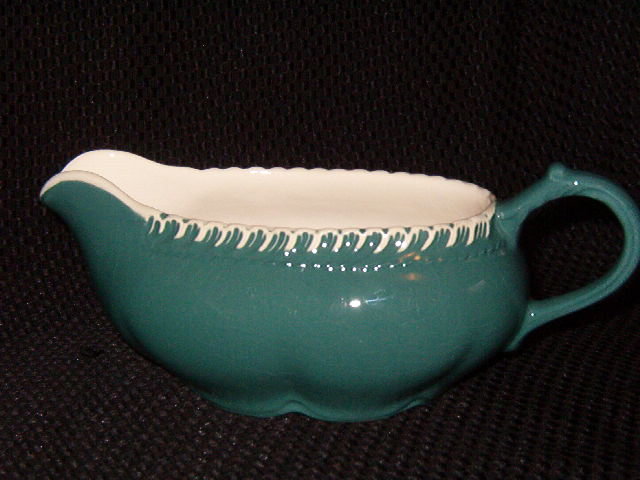 Harker Corinthian Teal Gravy Boat