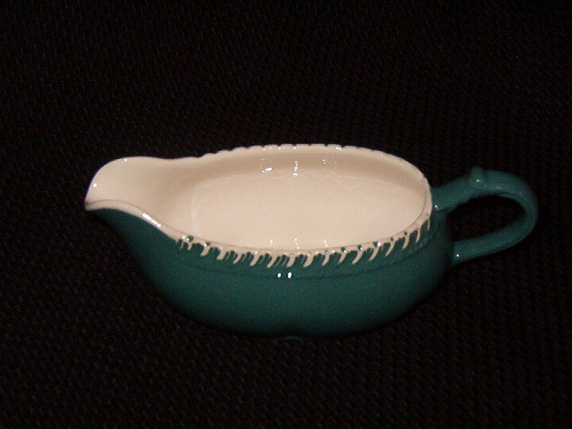 Harker Corinthian Teal Gravy Boat