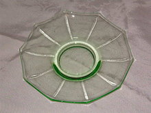 Cambridge Decagon Green Saucer