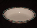 Lenox Bellevue Sea Green Oval Vegetable Bowl
