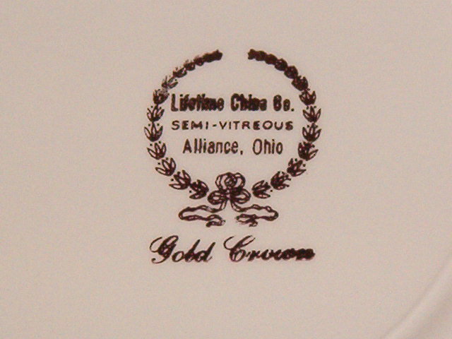 Lifetime China Gold Crown Salad Plate