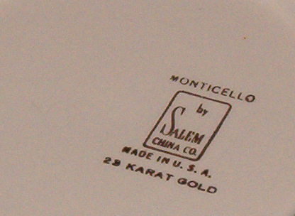 Salem Monticello Saucer