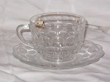 Federal Glass Yorktown Cup & Saucer