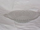 Indiana Glass Honeycomb Handled Relish Dish