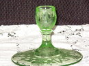 Anchor Hocking Cameo Green Single Light Candlestick
