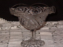 Imperial Glass Hobstar Flared Jam/Jelly Open