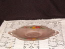 Frosted Pink Two Handled Tray