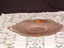 Frosted Pink Two Handled Tray