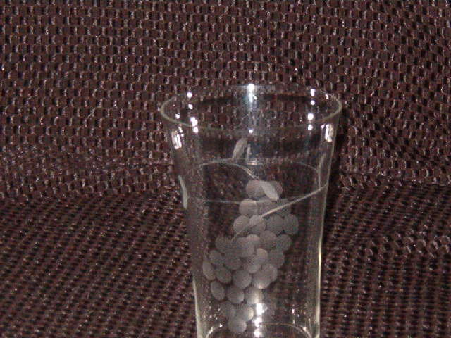 Grape Etched Juice Glass