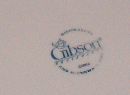 Gibson Designs Fruit Salad Plate