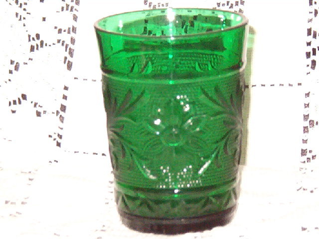 Anchor Hocking Sandwich Forest Green Tumbler
