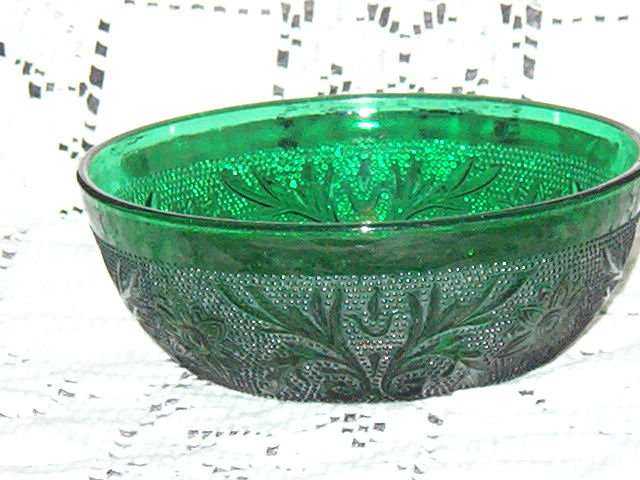 Anchor Hocking Sandwich Forest Green Bowl