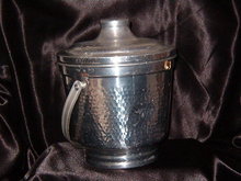 Hammered Aluminum Italy Ice Bucket