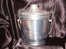 Hammered Aluminum Italy Ice Bucket