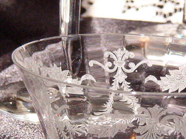 7 Fostoria Victory Etch #257 Champagne Tall Sherbet