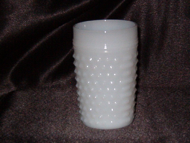 Anchor Hocking Hobnail Milk Glass Tumbler