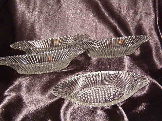 4 Vintage Banana Split Dishes