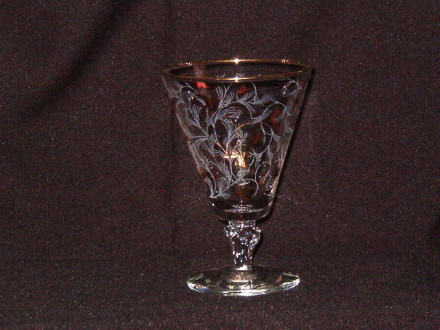 Libbey Rock Sharpe Royal Fern 3004 Water Goblet