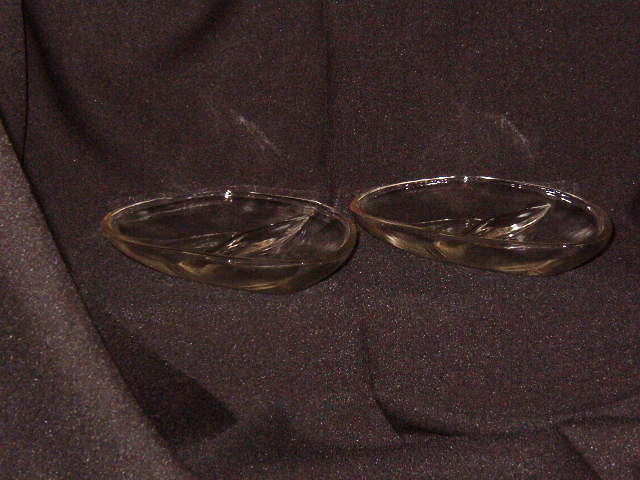 Pair Vintage Divided Relish Dishes