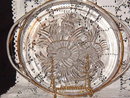 Jeannette Glass Camellia Two Handled Tray