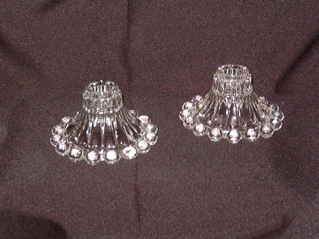 Anchor Hocking Boopie Clear Candlestick