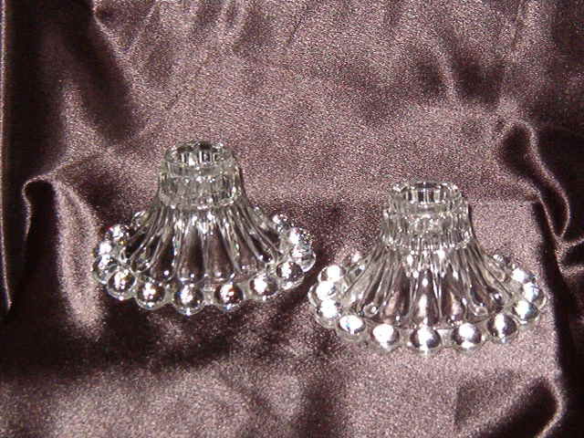 Anchor Hocking Boopie Clear Candlestick