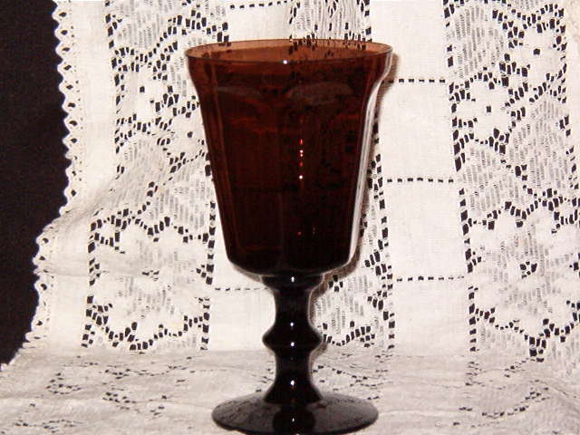 Lenox Crystal Antique Brown Water Goblet