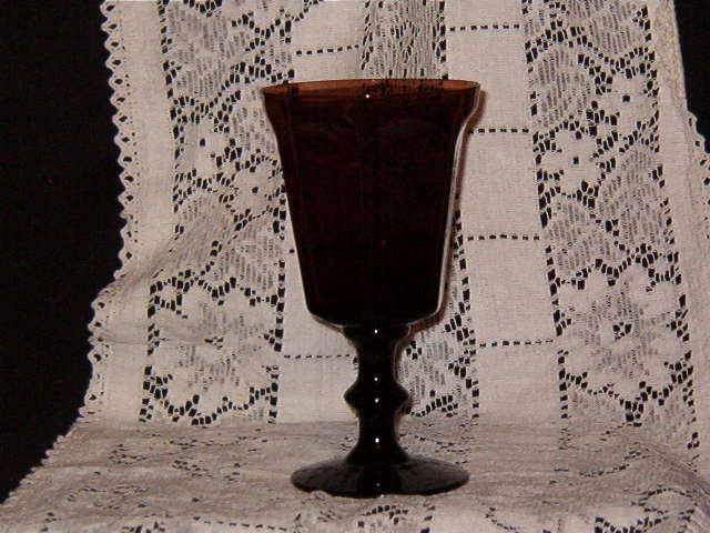 Lenox Crystal Antique Brown Water Goblet