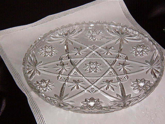 Anchor Hocking Early American Prescut Clear Platter