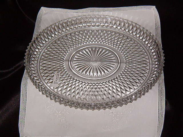 Indiana Glass Diamond Point Tray