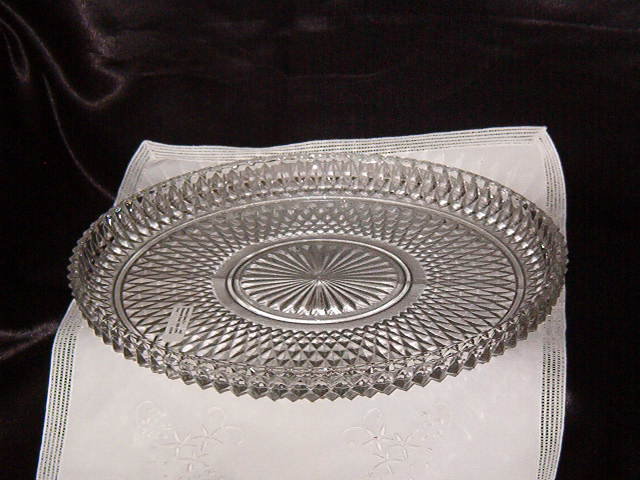 Indiana Glass Diamond Point Tray