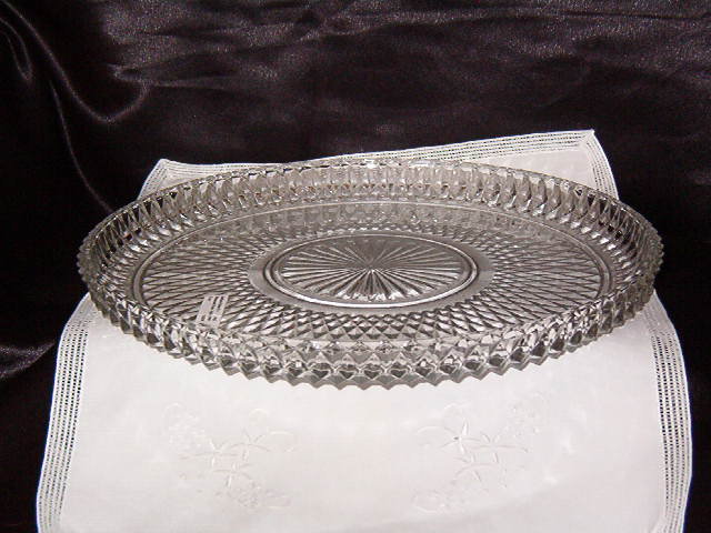 Indiana Glass Diamond Point Tray