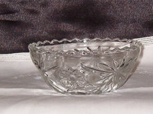 Anchor Hocking Early American Prescut Clear Bowl