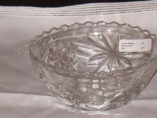 Anchor Hocking Early American Prescut Clear Bowl