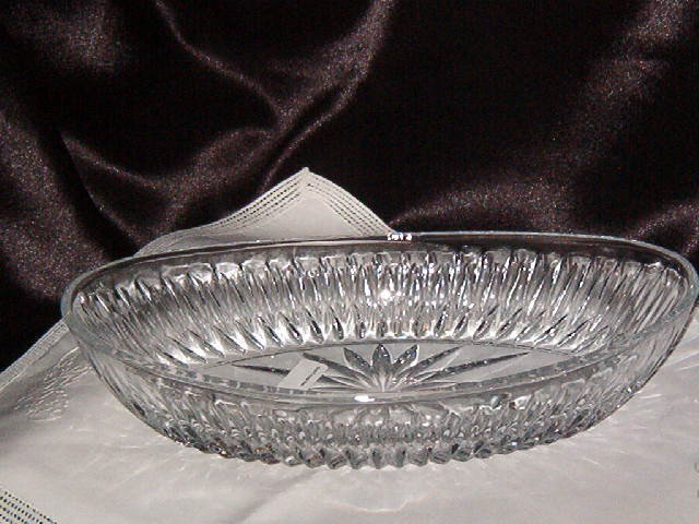 Oval Crystal Dish