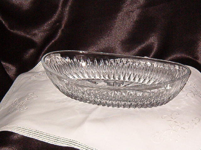 Oval Crystal Dish