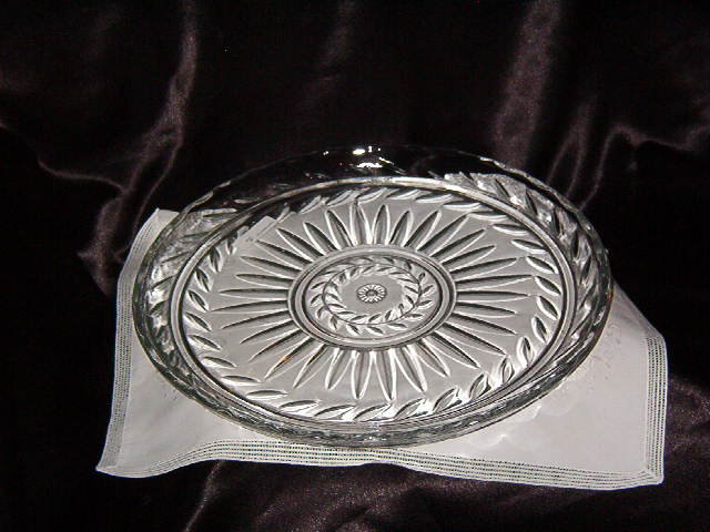 Round Crystal Sandwich Tray