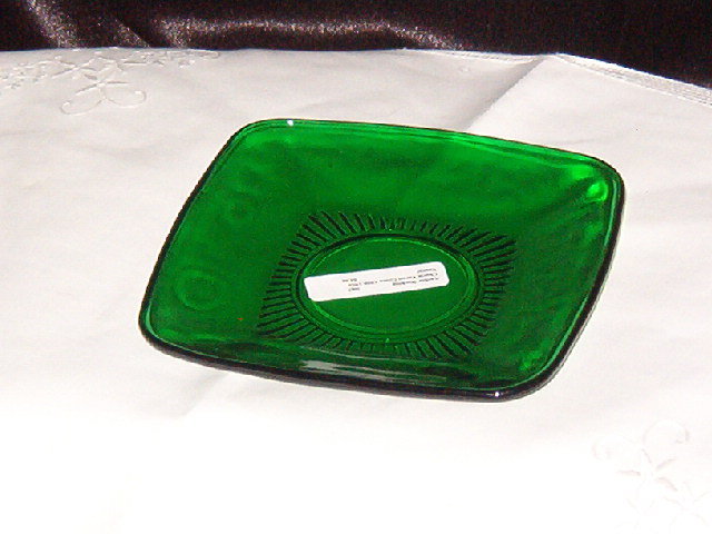 Anchor Hocking Charm Forest Green Saucer