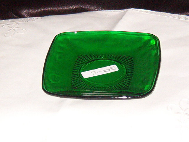 Anchor Hocking Charm Forest Green Saucer