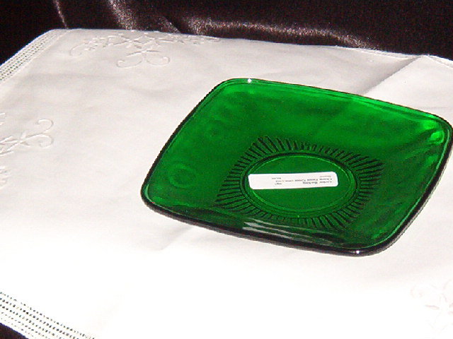 Anchor Hocking Charm Forest Green Saucer